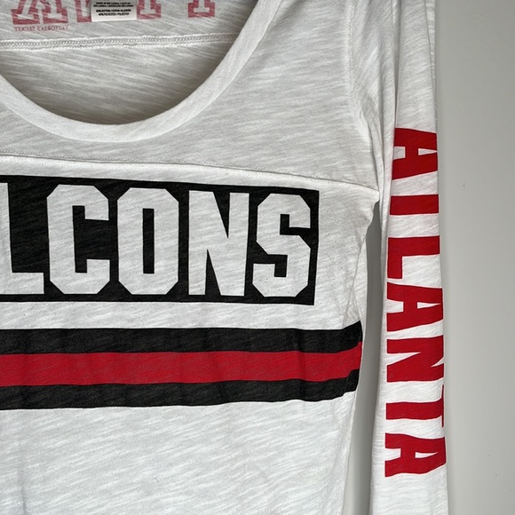 Victoria Secret PINK Atlanta Falcons Team Crew Neck Long Sleeve T-Shirt Tank Top - Picture 4 of 11